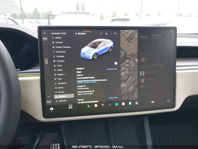 2023 TESLA MODEL X PLAID VIN: 7SAXCBE65PF400438