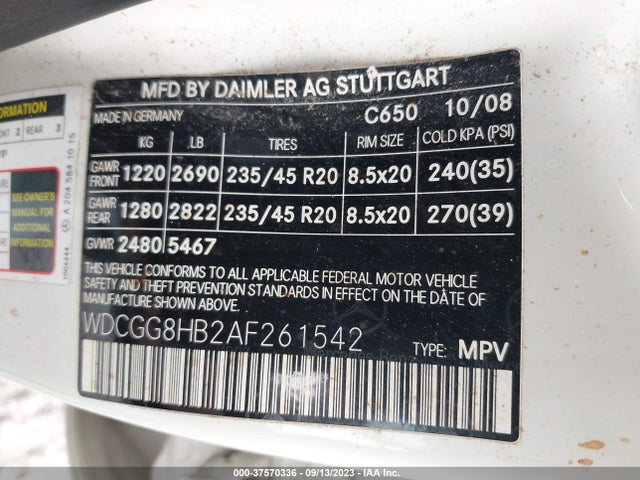 2010 MERCEDES-BENZ GLK 350 WDCGG8HB2AF261542 Photo 8