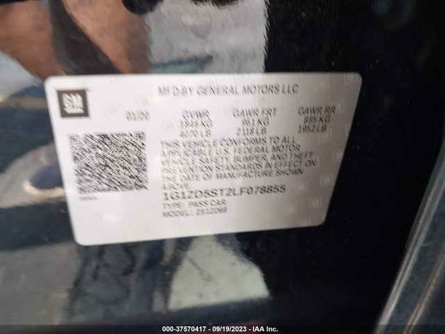 Chevrolet MALIBU LT 2020 1G1ZD5ST2LF078855 Image 9
