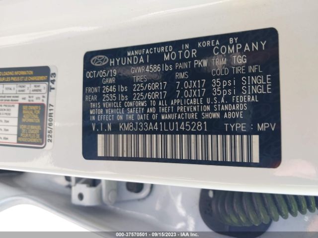 KM8J33A41LU145281 Hyundai Tucson Value