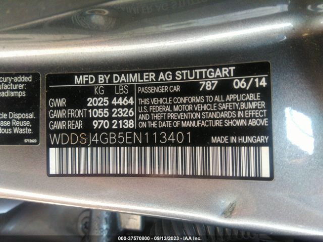 WDDSJ4GB5EN113401 Mercedes-Benz Cla-class Cla 250