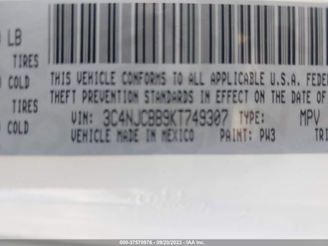 3C4NJCBB9KT749307 Jeep Compass Altitude