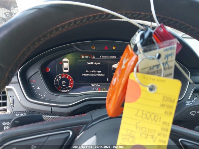 2018 AUDI S5 SPORTBACK PRESTIGE VIN: WAUC4CF54JA100097