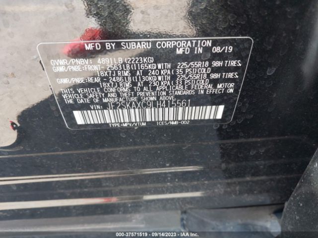 JF2SKAXC9LH415561 Subaru Forester Touring