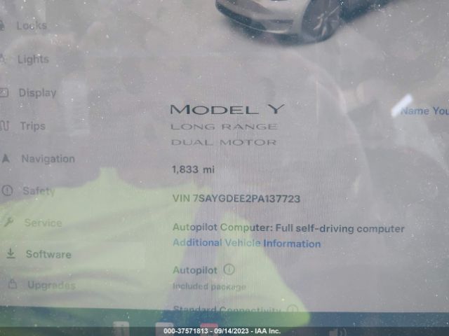 7SAYGDEE2PA137723 Tesla Model Y Long Range
