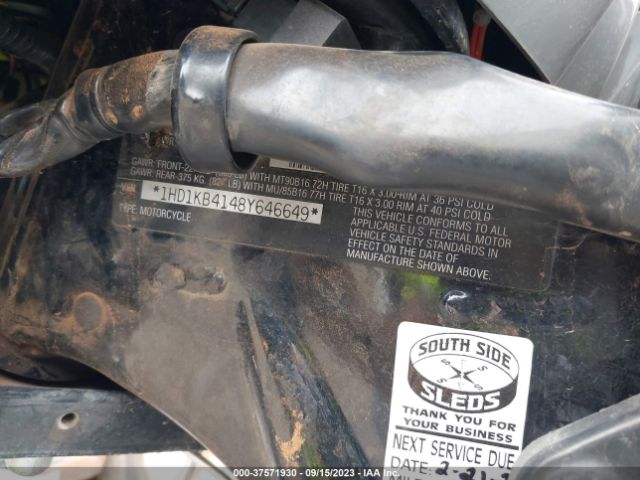 2008 HARLEY-DAVIDSON FLHX 1HD1KB4148Y646649 Photo 9