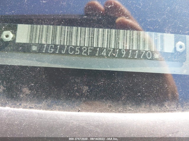 2004 CHEVROLET CAVALIER VIN: 1G1JC52F147191170
