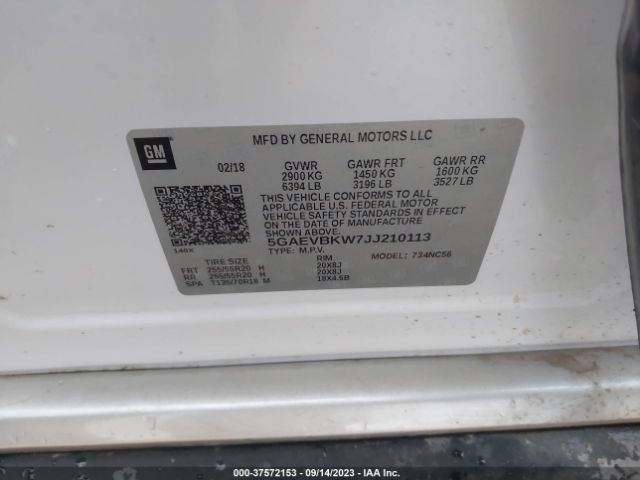 5GAEVBKW7JJ210113 Buick Enclave Premium
