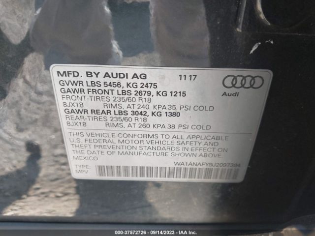 2018 AUDI Q5 WA1ANAFY9J2097384 Photo 8
