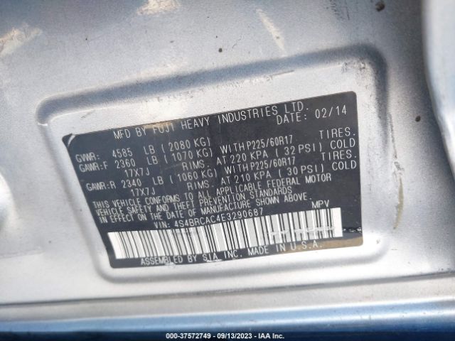4S4BRCAC4E3290687 Subaru Outback 2.5i