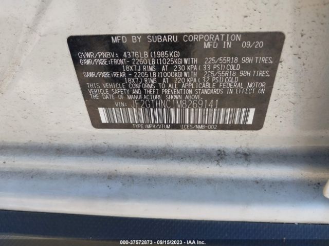 JF2GTHNC1M8269141 Subaru Crosstrek Limited
