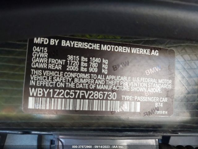 WBY1Z2C57FV286730 BMW I3