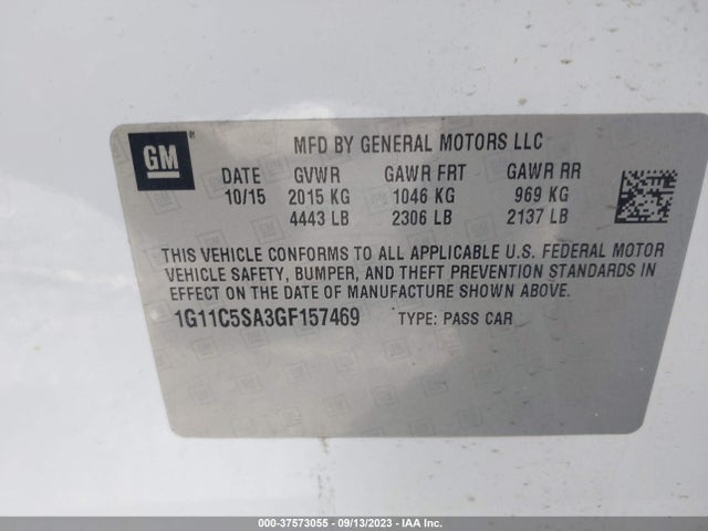 Chevrolet Malibu Limited Lt 2016 1G11C5SA3GF157469 Image 9