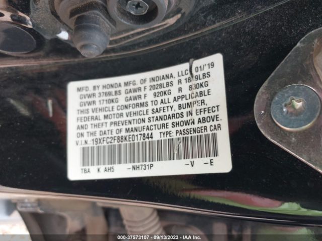 19XFC2F88KE017844 Honda Civic Sedan Sport