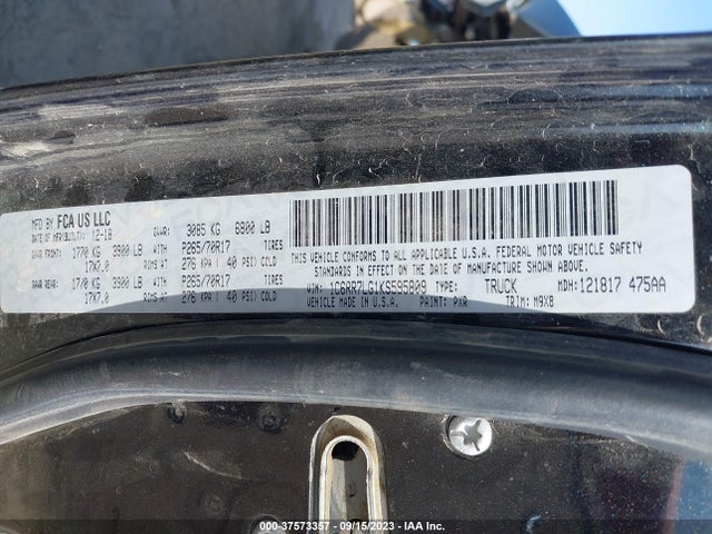 1C6RR7LG1KS595809 RAM 1500 Classic Slt