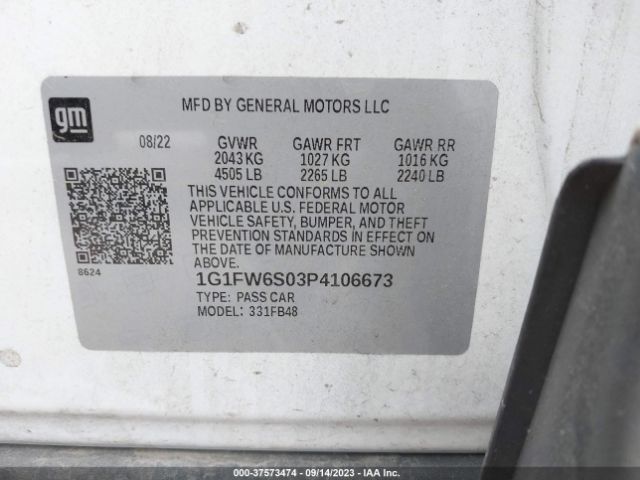 2023 CHEVROLET BOLT EV 1G1FW6S03P4106673 Photo 8