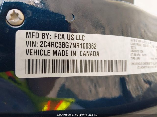 2022 CHRYSLER PACIFICA 2C4RC3BG7NR100362 Photo 8