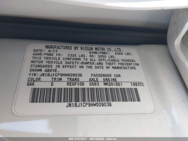 JN1BJ1CP9HW009036 Nissan Rogue Sport Sv