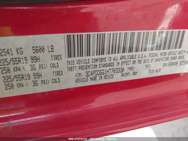 3C4PDDGG1HT703330 Dodge Journey Crossroad Plus Awd