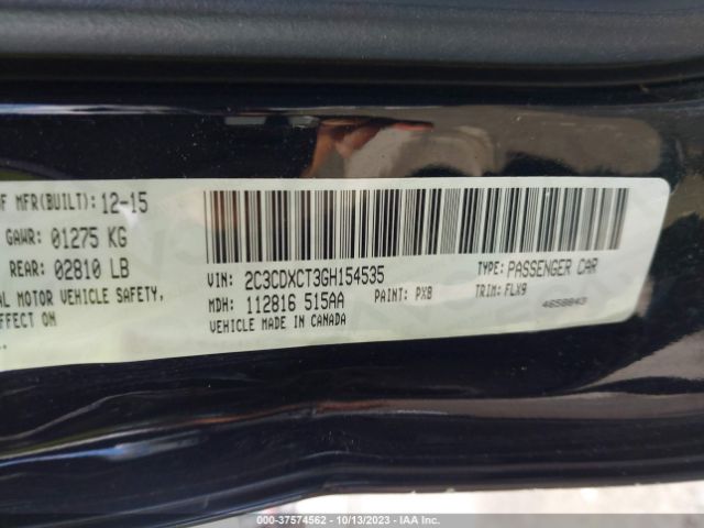 2C3CDXCT3GH154535 Dodge Charger Road/track