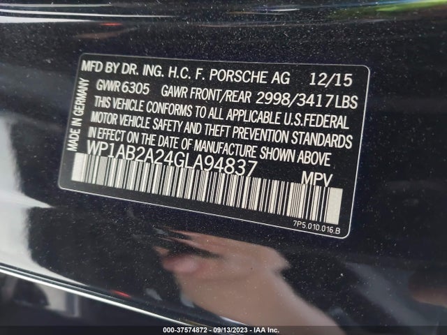 2016 PORSCHE CAYENNE WP1AB2A24GLA94837 Photo 8