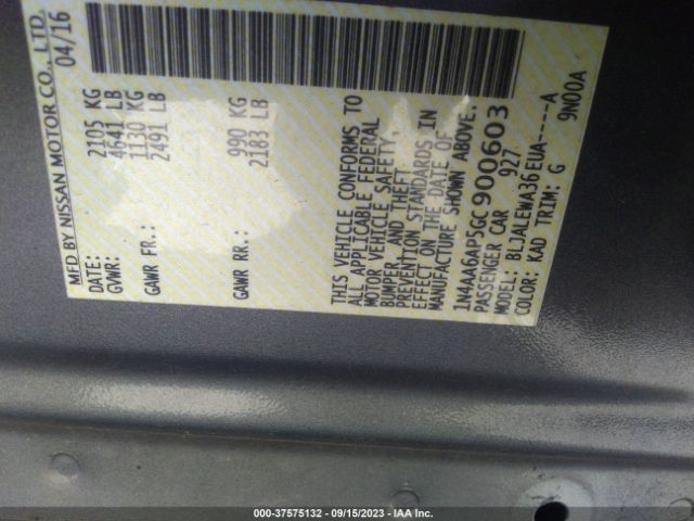 1N4AA6AP5GC900603 Nissan Maxima 3.5 Sl