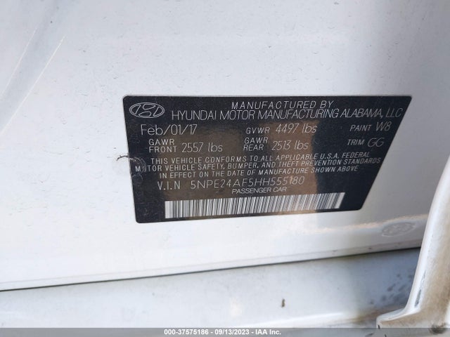 Hyundai SONATA SE 2017 5NPE24AF5HH555180 Image 9