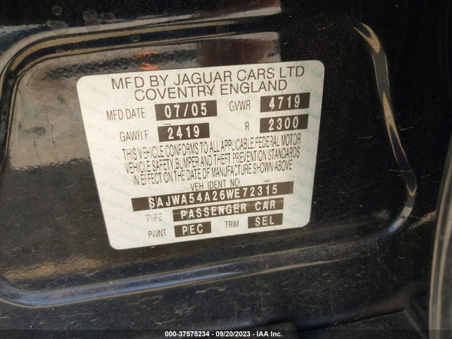 2006 JAGUAR X-TYPE SAJWA54A26WE72315 Photo 8