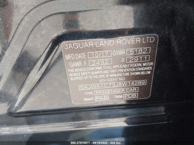 2018 Jaguar XJ, VIN: SAJWA1C73J8W14289
