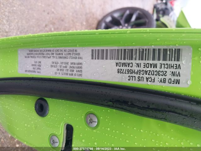2C3CDZAG6PH567728 Dodge Challenger Sxt