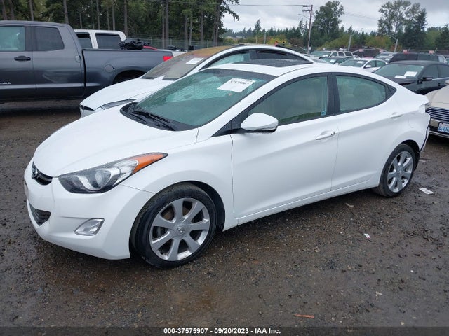 2013 HYUNDAI ELANTRA LIMITED PZEV VIN: 5NPDH4AE3DH252720