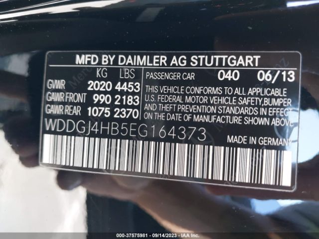 WDDGJ4HB5EG164373 Mercedes-Benz C-class C 250