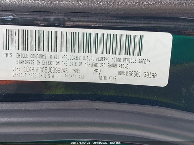 1C4RJFAG5JC396848 Jeep Grand Cherokee Altitude