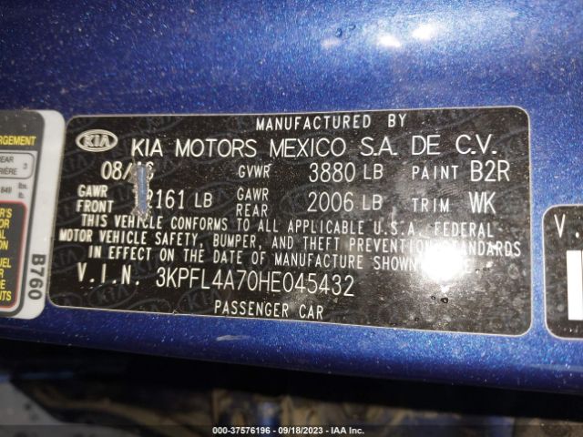3KPFL4A70HE045432 KIA FORTE LX