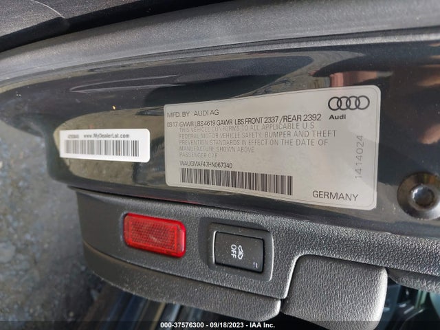 WAUGMAF47HN067340 Audi A4 2.0t Ultra Premium