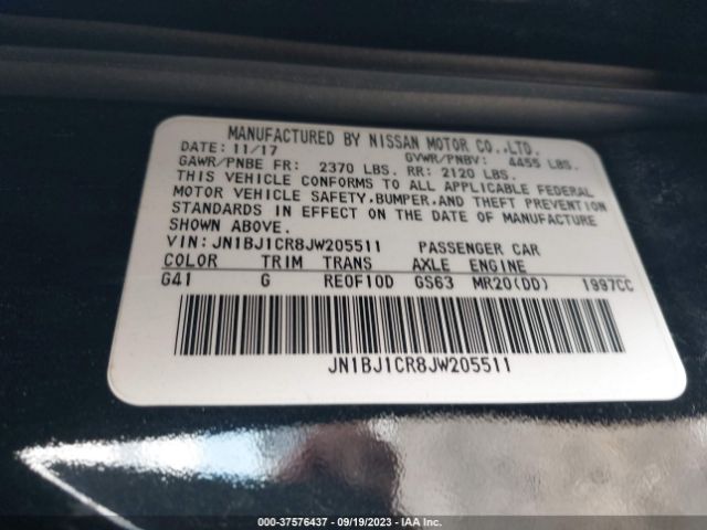 JN1BJ1CR8JW205511 Nissan Rogue Sport Sl