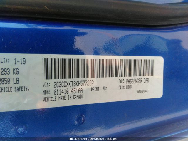 2C3CDXKT8KH577282 Dodge Charger Police