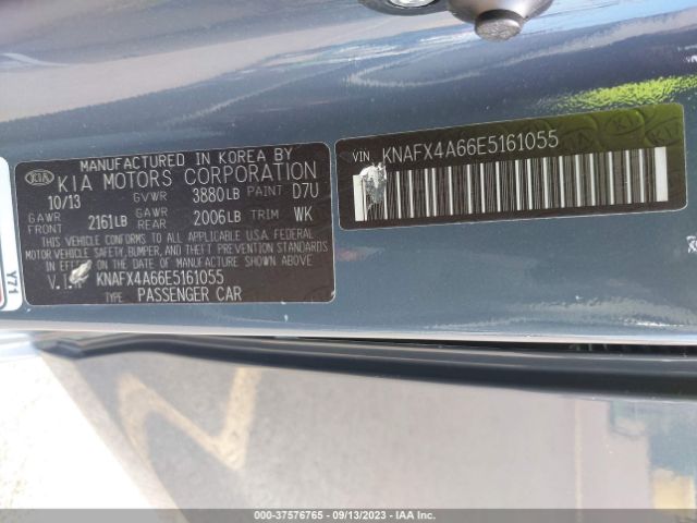 KNAFX4A66E5161055 KIA FORTE LX