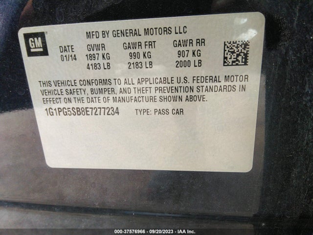 Chevrolet CRUZE LTZ 2014 1G1PG5SB8E7277234 Image 9