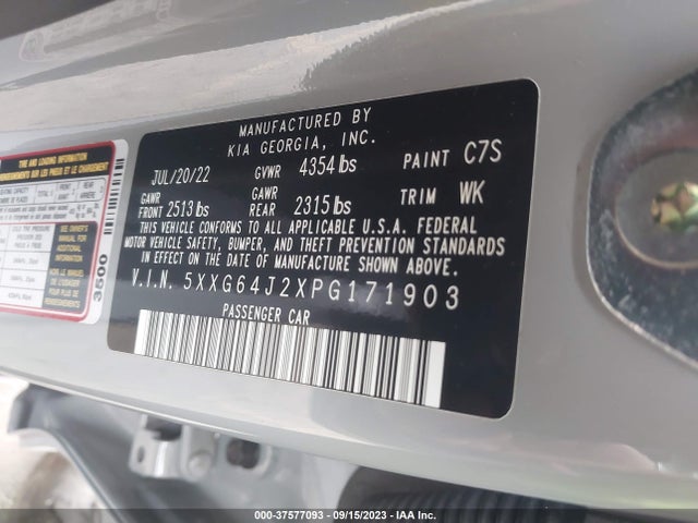 KIA K5 Gt-line 2023 5XXG64J2XPG171903 Image 16