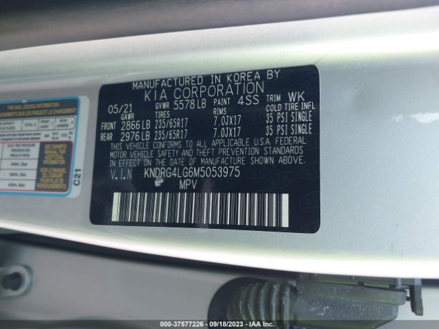KNDRG4LG6M5053975 KIA Sorento Hybrid S