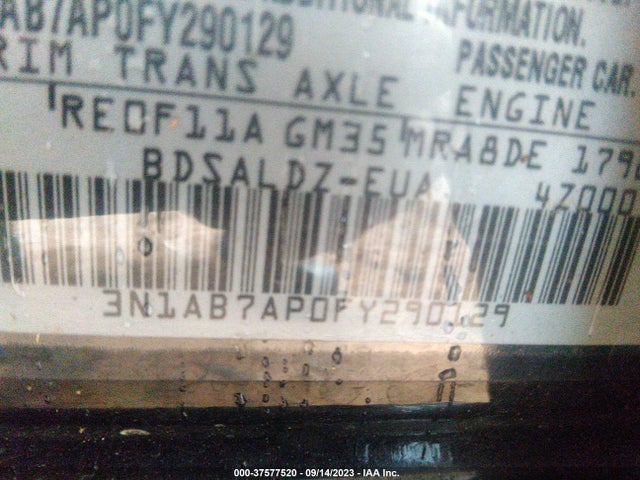 Nissan SENTRA SV 2015 3N1AB7AP0FY290129 Image 9