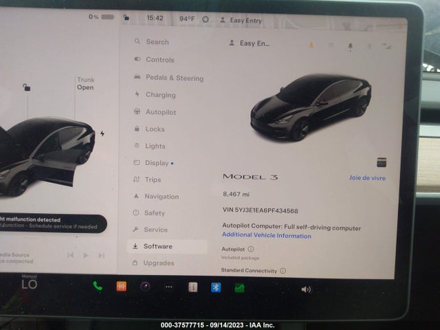 2023 Tesla 3, VIN: 5YJ3E1EA6PF434568