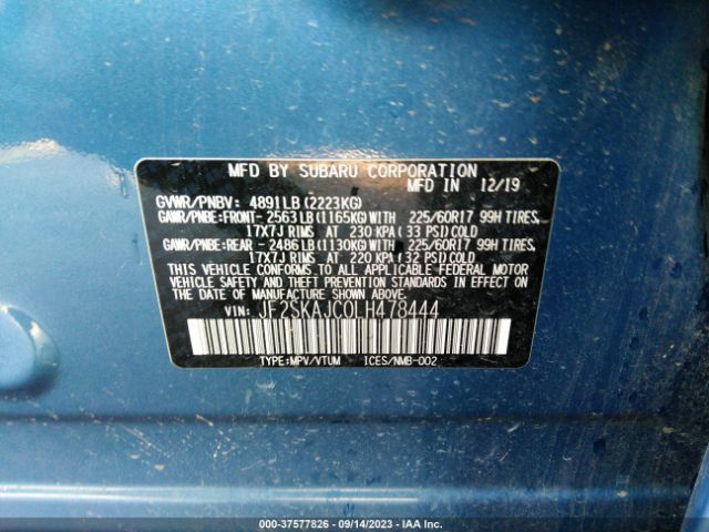 JF2SKAJC0LH478444 Subaru Forester Premium