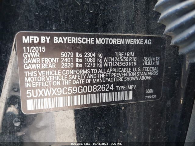 5UXWX9C59G0D82624 BMW X3 Xdrive28i