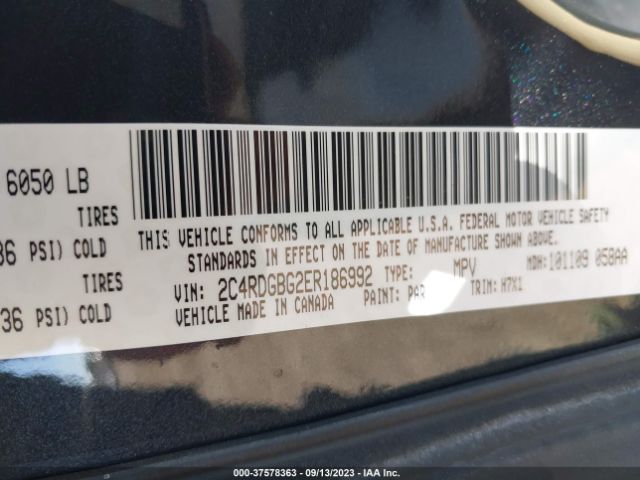 2C4RDGBG2ER186992 Dodge Grand Caravan American Value Pkg