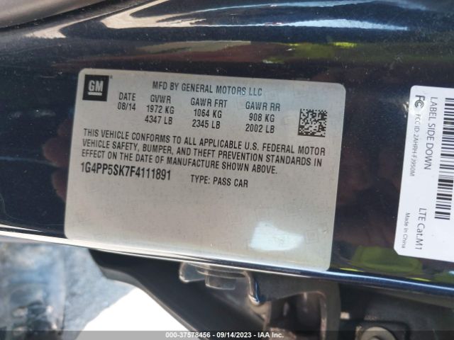 1G4PP5SK7F4111891 Buick Verano