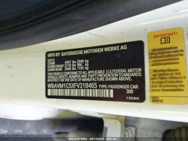 WBAVM1C5XFV318465 BMW X1 Sdrive28i