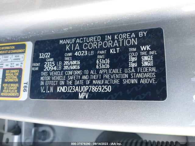 KIA SOUL LX 2023 KNDJ23AU0P7869250 Image 15