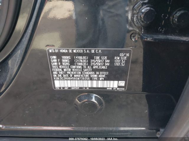 3CZRU6H56GM739356 Honda HR-V EX
